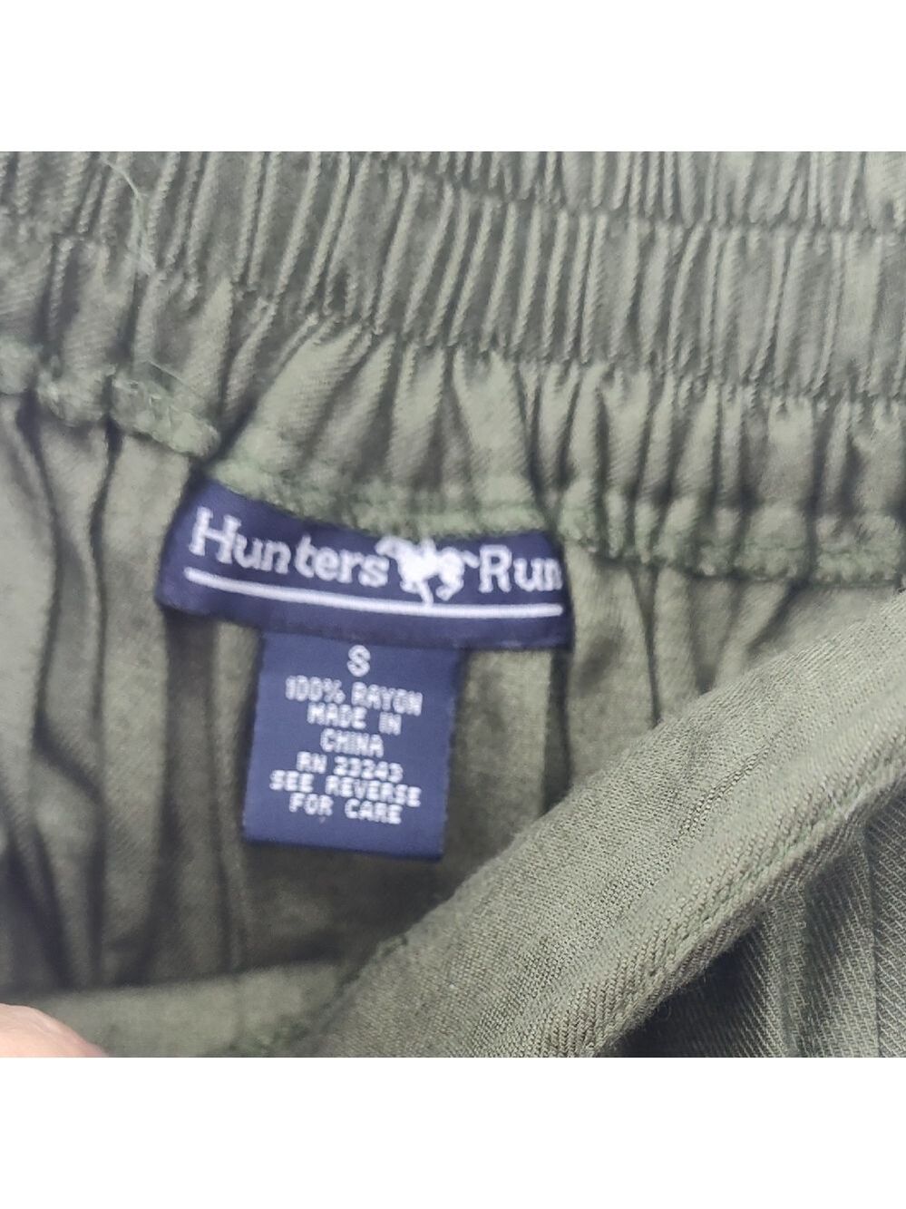 Hunter Green Maxi A-Line Resort Skirt E - Picture 2 of 3